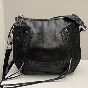 Rebecca Minkoff Small Vanity Saddle Crossbody - Black